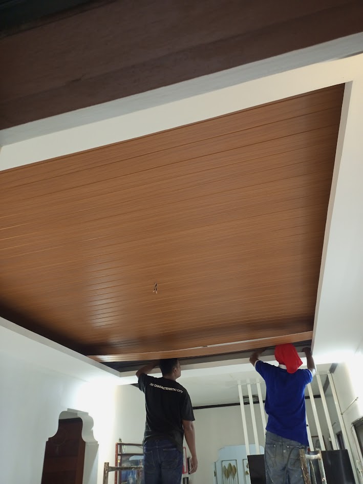 PVC Ceiling Installation on Brgy. Cabezas, Trece Matires Photo